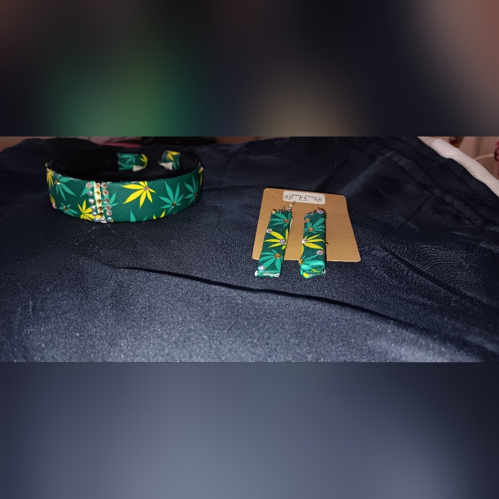 Handmade 420 Headbands & Earrings & Sweatbands